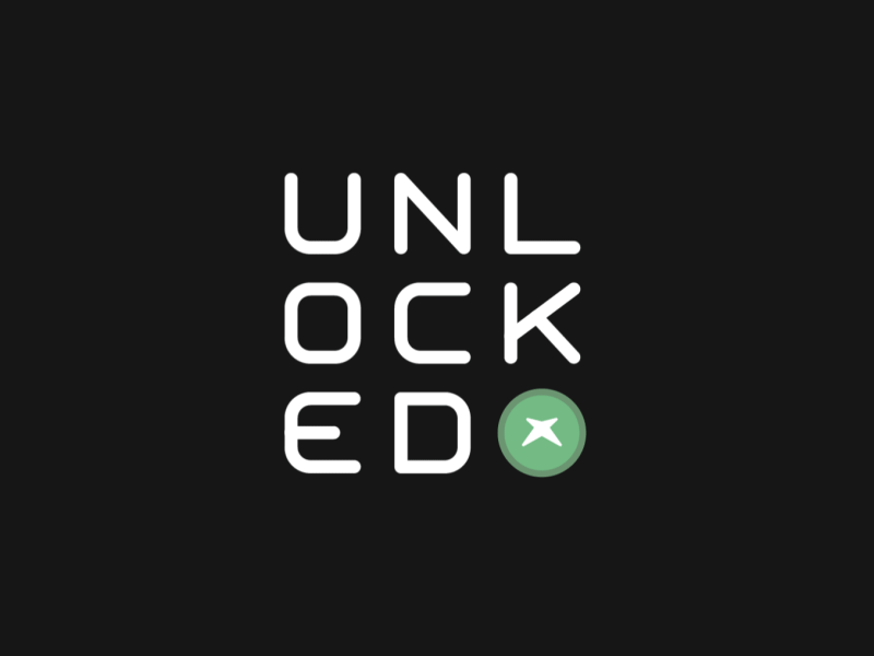 Unlocked animated gif animation branding gaming gif ign logo motion design motion graphics xbox