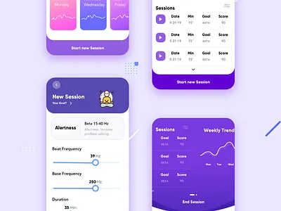 Entrain - Meditation app app branding clean design flat icon illustration logo ui ux vector