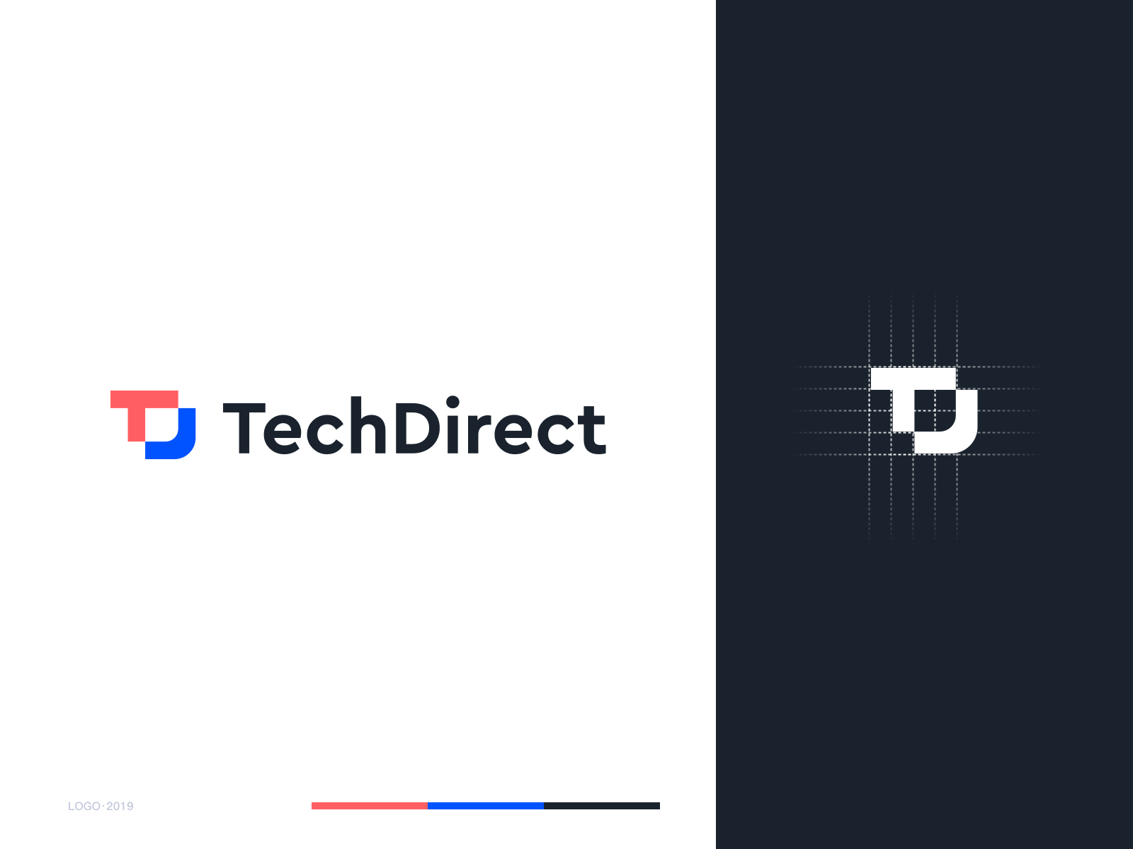 TechDirect logo by Wangyishan on Dribbble