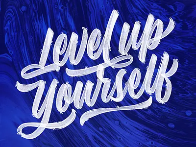 Level Up Yourself everythingweneed goodtype handtype kanye lettering levelup logotype typography