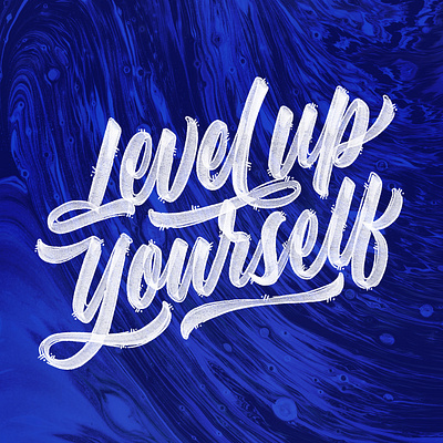 Level Up Yourself everythingweneed goodtype handtype kanye lettering levelup logotype typography