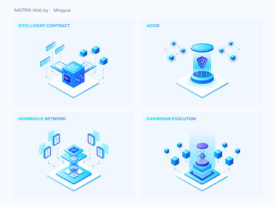 Blockchain Illustration branding illustration ui video editor webdesign