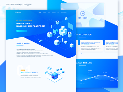 MATRIX Web Design illustration ui web design 区块链