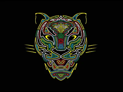 Pantha T-shirt Design brand concept design illustration logo print sketch vector