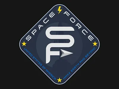 Space Force dribbleweeklywarmup explore illustration missionpatch rocket scifi space spaceship