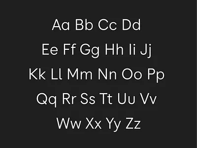 Sidney Sans — Alphabet font sans serif sans serif font type type design typeface typogaphy
