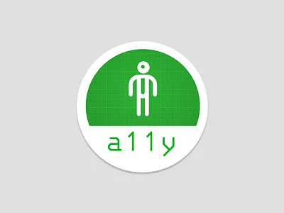 a11y accessibility design systems logo sticker