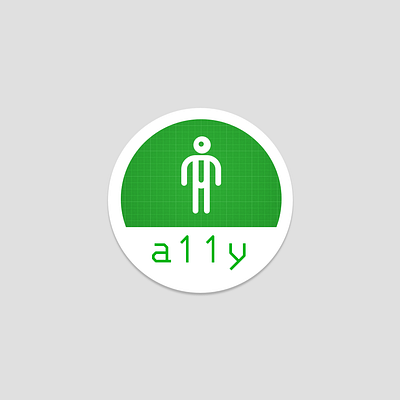 a11y accessibility design systems logo sticker