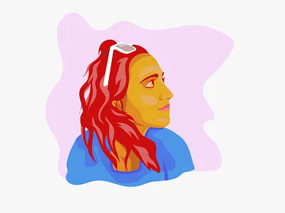 Me design drawing graphic illustration illustrator person portrait portrait art vector