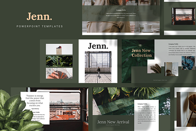 JENN Powerpoint Template deck fashion google slide keynote pitch powerpoint ppt pptx presentation presentation layout slide template