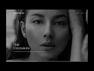 Addendum — Category Detail Page beauty brand design branding design hero image minimal typography ui ux ux ui ux design web web design website website design