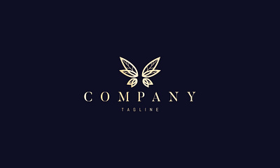 Beauty Butterfly logo brand branding butterfly logo design fly logo nature umuarus vector