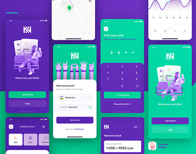 NeoBank | ATM Finder app app design atm cash currency design login mobile app mobile design mobile ui money ui ux