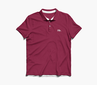 MH Collard Shirt Maroon branding design identity identitydesign illustration logo mockup real estate