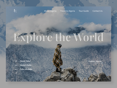 Travel to Algeria Website algeria design travel ui uiux user experience user interface ux web web design website website design