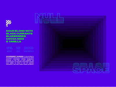 ⬛⬛⬛ Null Space - Label ⬛⬛⬛ art beer beer can beer label can can art craft beer label packaging