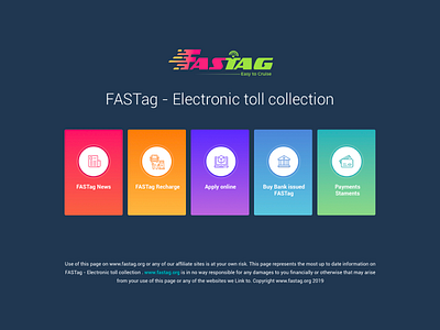 Design FASTag Recharge branding design logo ui