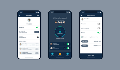 Smart Home android app design app branding design flat icon india ios iphone iphone x smarthome smartkey ui design uiux uxdesign virtual key