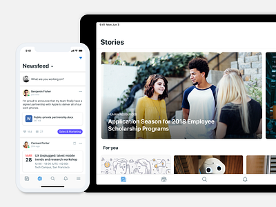 Beezy - iPad app app ios ipad mobile news product design stories ui ux