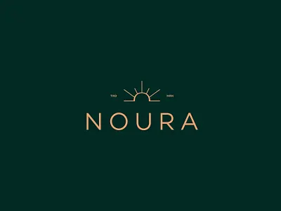 NOURA - 3rd Proposal box mockup brand identity branding burkinis effendy elegant fashion logo feminine hijab light logotype luxury luxury logo mark noor noura sunrise typography womenswear wordmark