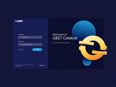 Dark UI login screen dark ui desktop login ui