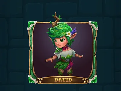 Soccer Crest's Druid 2d animation animation card game concept design development druid game art game character game concept game design gameplay illustration illustrations spine spine animation