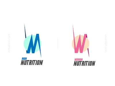 Man and Woman nutrition girls gym logo logodesign man nutriton supplement woman workout