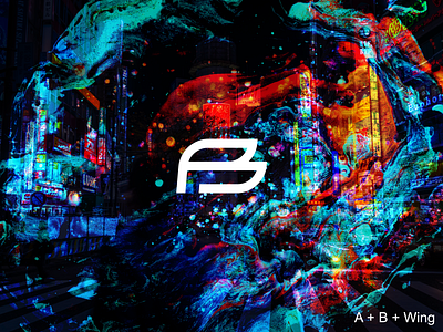 AB Logo 2d branding design flat logo minimalistic simple vector