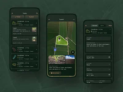 Scouting Mobile App / Tasks agriculture app crops data design flat design ios list map mobile app platform product scouting tasks ui ui design ux ux design vegetation visualization