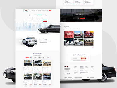 Car Rental Website car website clean homepage landing page layout minimal product startup ui ux web web ui website