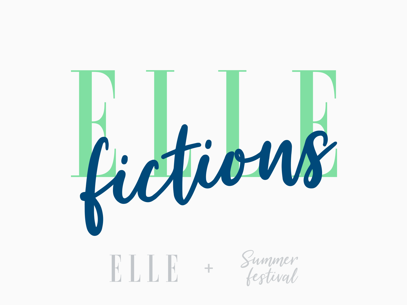 ELLE Fictions branding channel design flat logo logo design tv tv channel vector