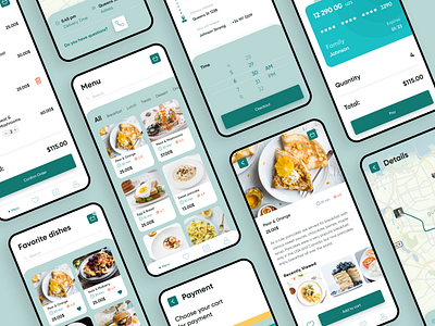 Restaurant Menu Mobile Application design menu mobile mobile app order app ordering restaurant ui ux uxui