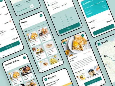 Restaurant Menu Mobile Application app design cook cookapp cookie cooking cooking app delivery design menu restourant ui uiux uxdesign webdesign