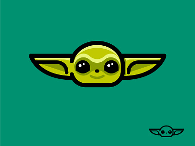 Baby Yoda icon baby baby yoda cartoon cute icon illustration minimal star wars starwars vector yoda