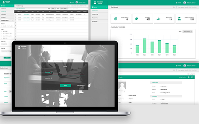 Placement portal - For Students app design enterprise minimal product ui web web design