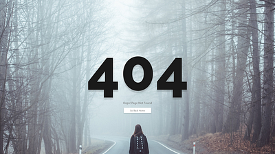 404 Page | Daily UI 8 404 404page daily ui daily ui 008 dailyui design ui uidesign uiux ux web design