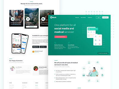 Medical Services Landing Page Design design doctor medical care ui ui ux design uidesign ux website