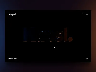 Kapsl. logo thing interactive light logo