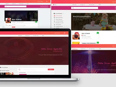 Zavaka - An Online Service Application app artboard design minimal product ui