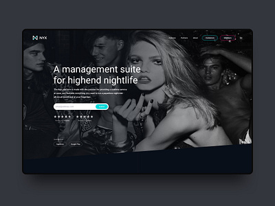 Nyx - Website 1.0 app appdesign branddesign branding clean creative development marketing minimal mobile mobileapp software strategy ui ux visualidentity web webdesign website websitedesign