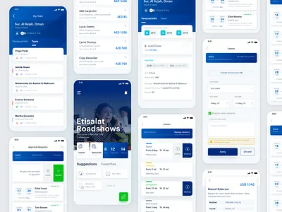 Staff Services App app bank app blue design hr icon ios typography ui ux web