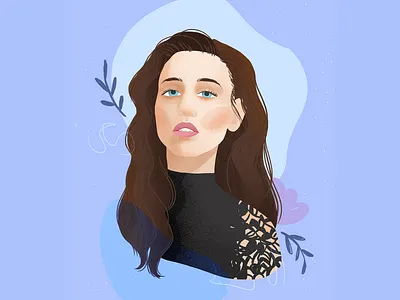 girl portrait digital art digitalpainting girl illustration portrait procreate