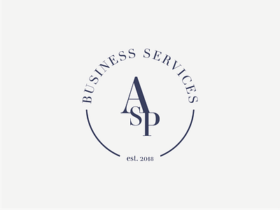 ASP Business Services branding logo logo design monogram typography vector