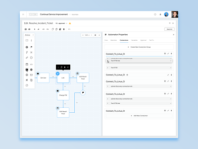 Automata Editor Sidebar chart editor flow flowchart interface sidebar ui