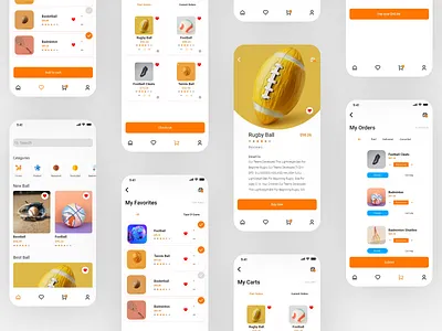 Sports E-Commerce App app app design e commerce ecommerce app ios mobile app mobile app design mobile design mobile ui products ui ux design user interface design