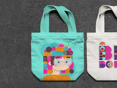 Hej! cute design face girl illustration portrait