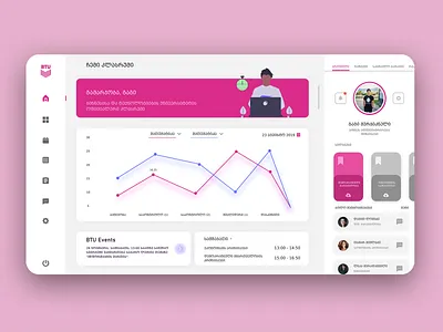 BTU Web Classroom classroom dashboard gagi murjikneli web webdesign