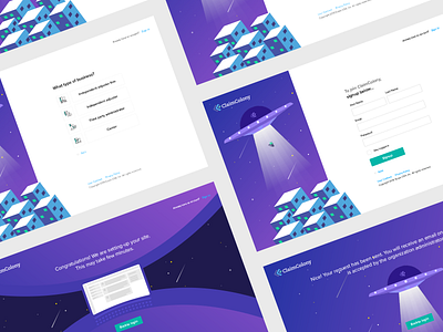 Exzeo CC signup UI. art claimcolony exzeo graphics icons iconset illustration information design login page signin signup signup page space spacemen ui uidesign ux uxinspiration webapp webappui