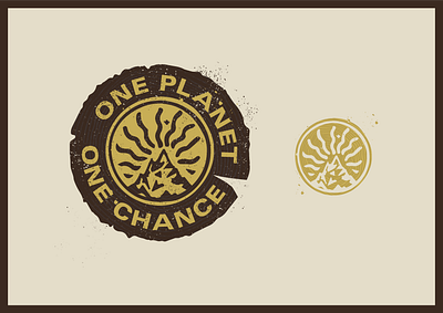 One Planet, One Chance mountains organic sustainable texture tree