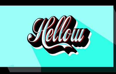 Hellow adobe illustrator cc branding branding design calligraphy design font font design graphic design hello hellow letter lettering typeface typo typographic typography typography art typography design ui vector